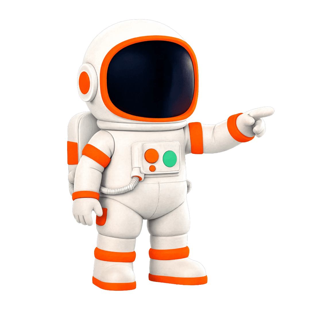 Bolt, the BuildRocket astronaut